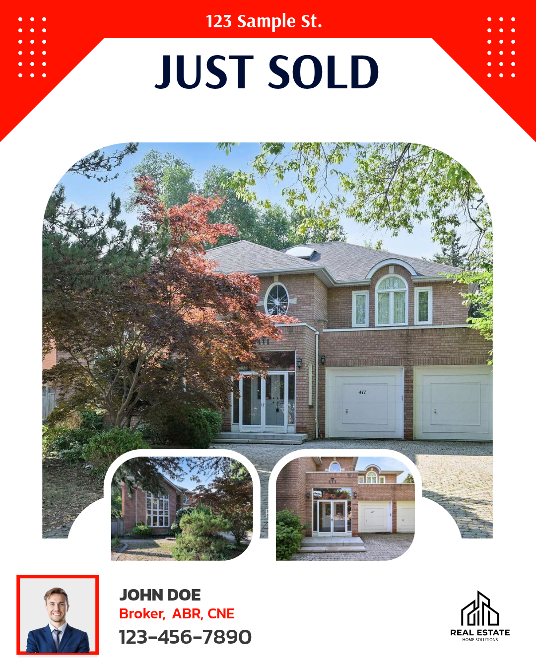 Sample real estate listing social media post